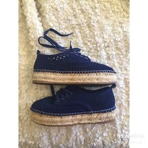 NORDSTROM  Womens ESPADRILLES DARK BLUE SIZE 7.5